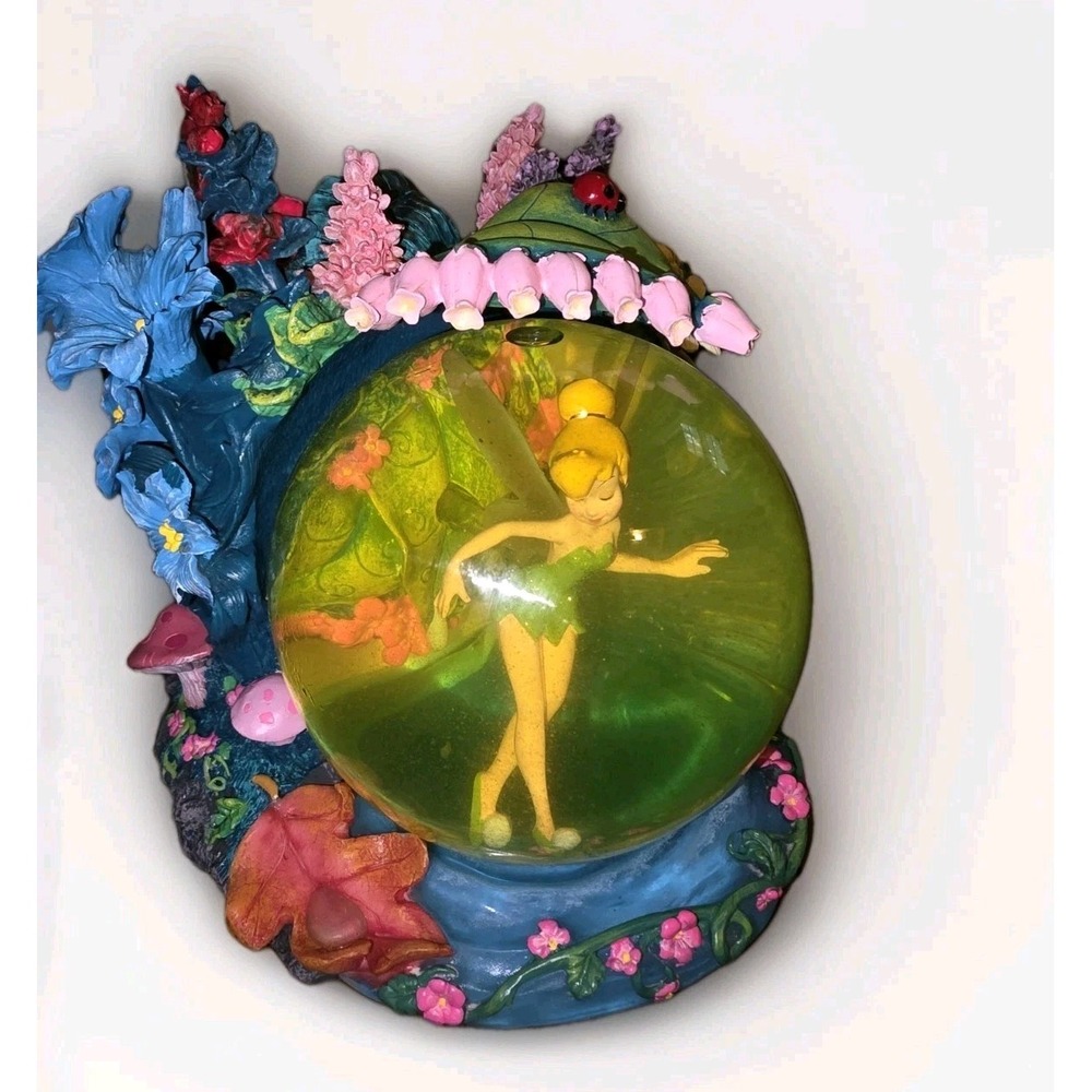 🧚✨ **FINAL ONE!‎ Disney Tinker Bell Musical Light-Up Snow Globe "You Can Fly"
